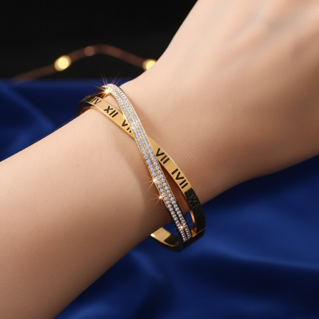 Elegant Gold Bracelet with Unique Design