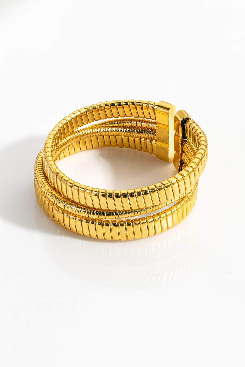 Elegant Multi-Layered Gold Bracelet