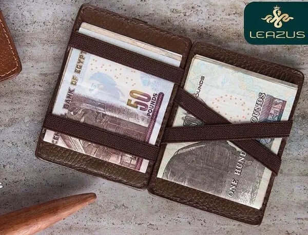 Leazus - Leather wallet - magic brown