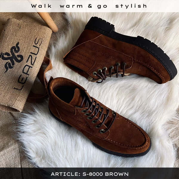 Leazus - Suede Bold Halfboot - S-8000