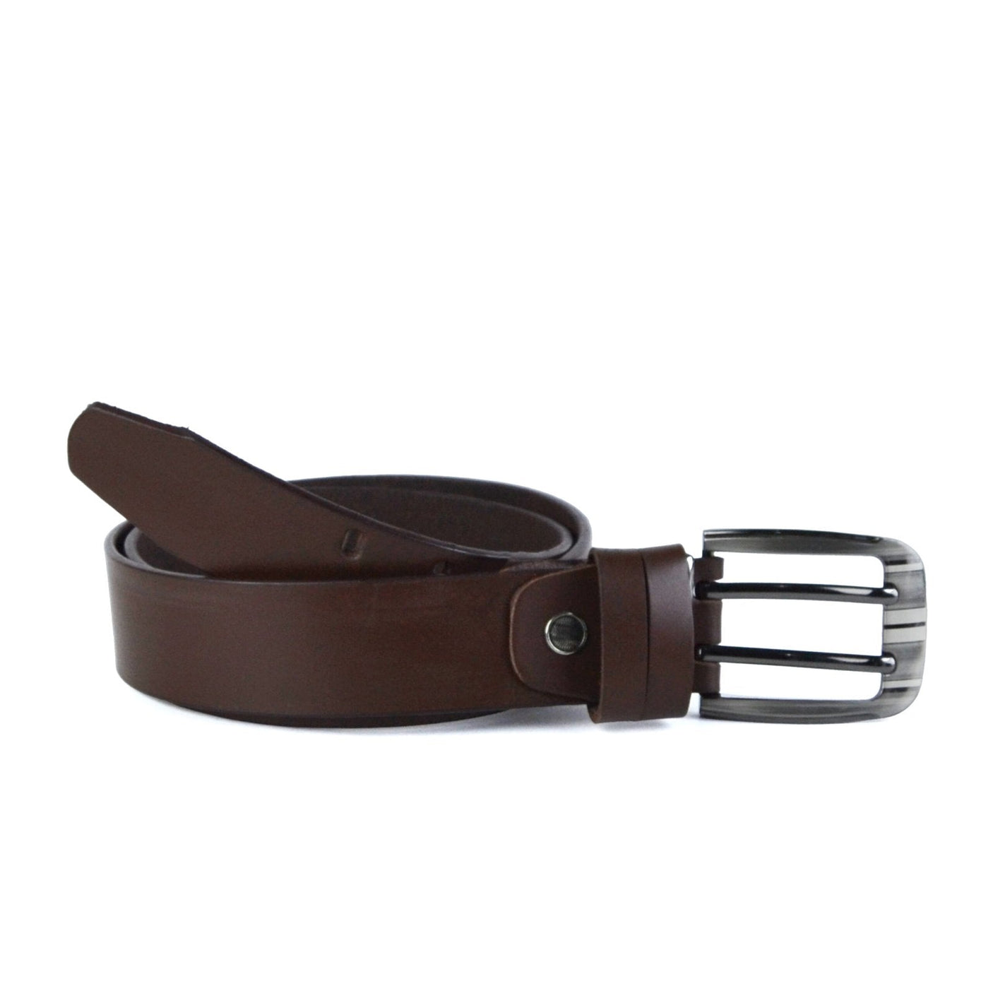 Leazus - Leather Casual belt - 2K-BROWN