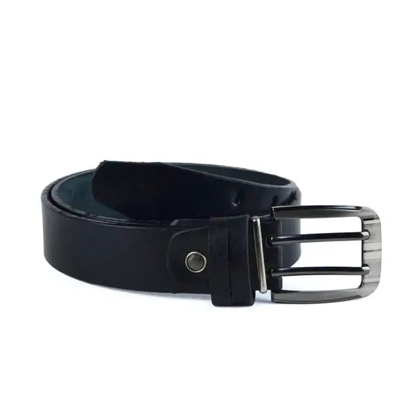 Leazus - Leather Casual belt - 2k-BLACK