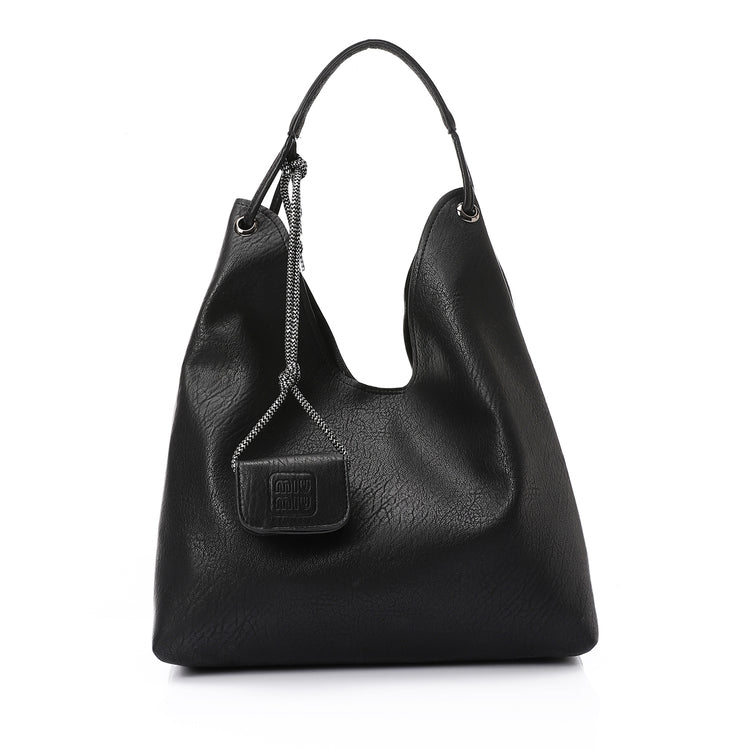 Mr Joe - Faux Leather Hobo Bag with Two Pouches Shoulder Bag for Women