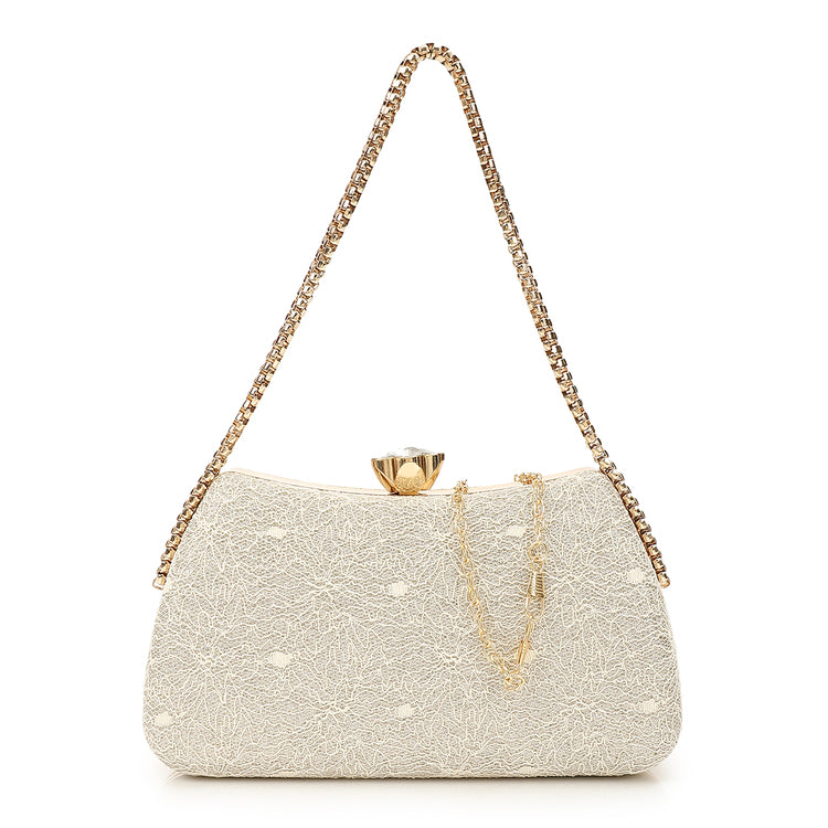 MR. joe - Elegant Clutch Bag with Chain Strap -4157