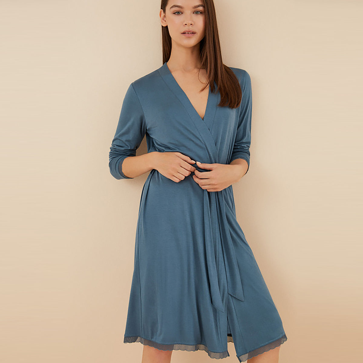 Women Secret - Belted midi robe - Sold by FIG