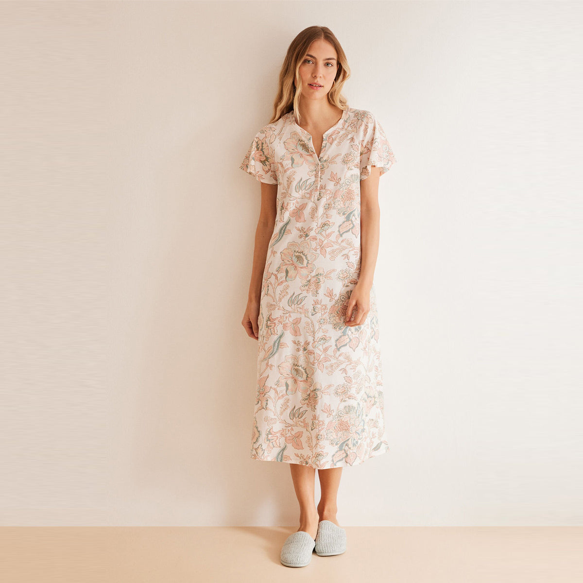 Women Secret - nightgown with floral print - Sold by FIG