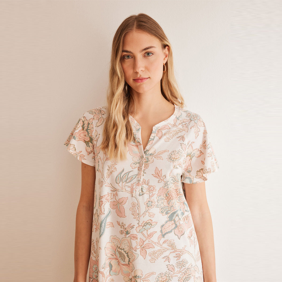 Women Secret - nightgown with floral print - Sold by FIG
