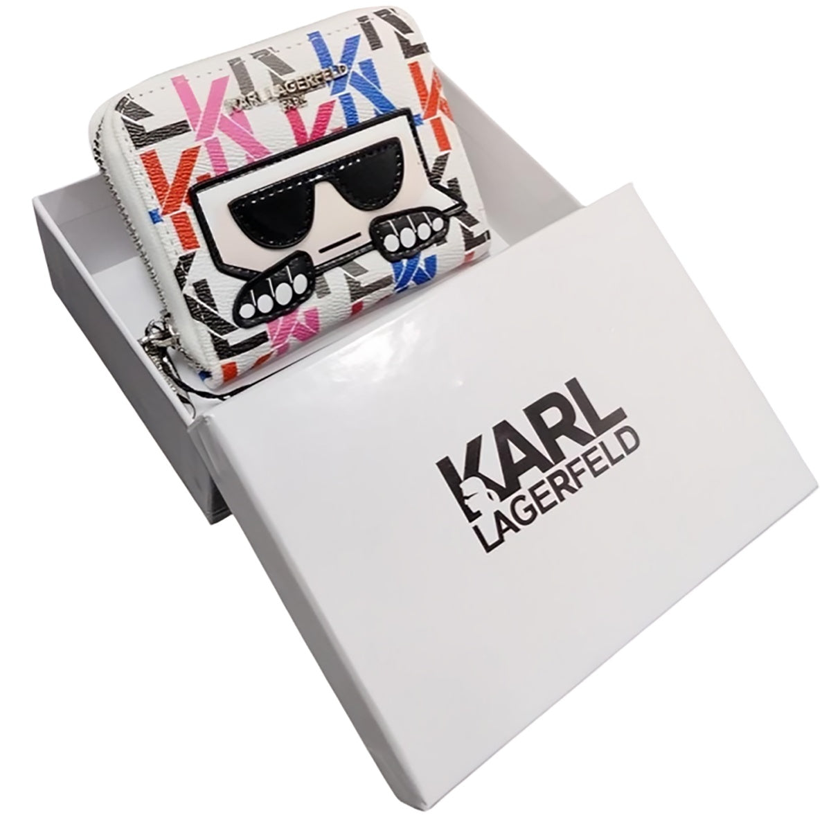 محفظة صغيرة بسحاب من كارل لاغرفيلد