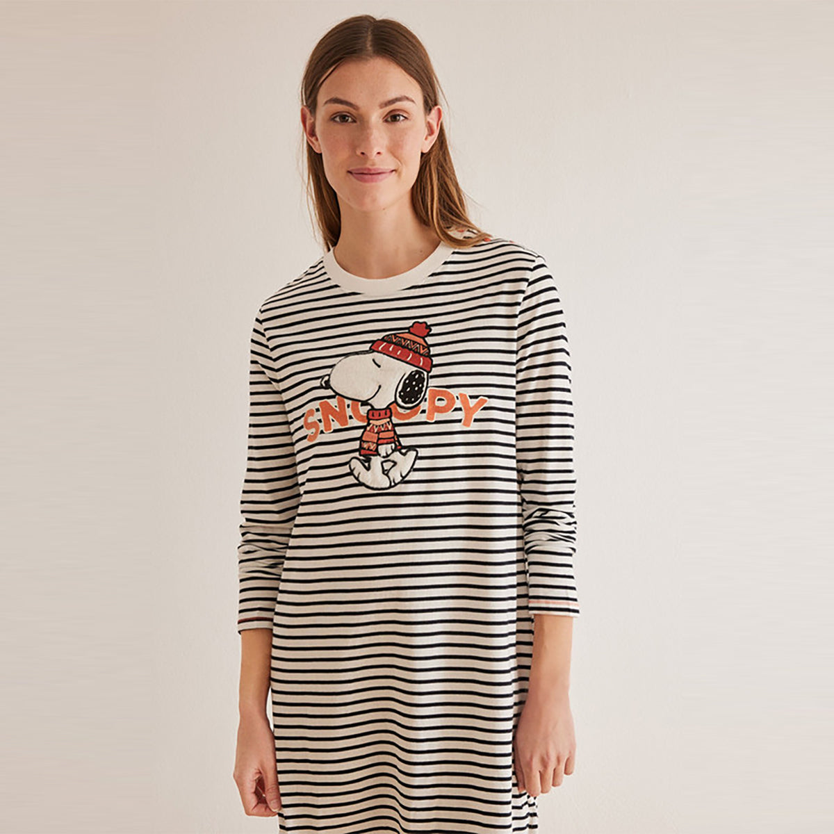 Women Secret - Snoopy striped nightgown - Sold by FIG
