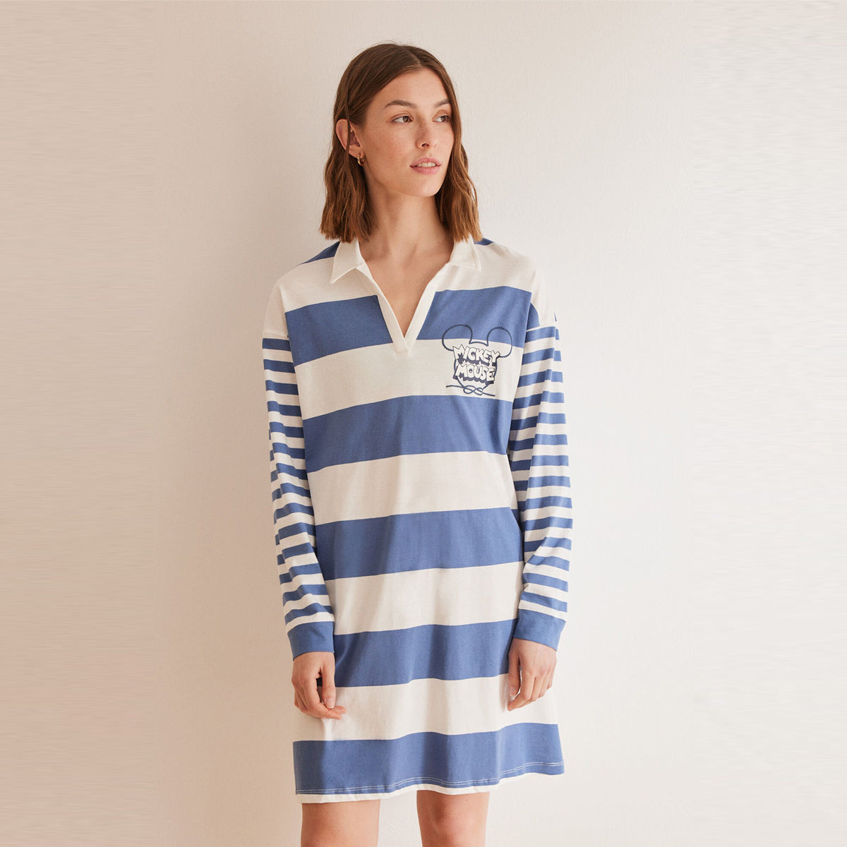 Women Secret - Mickey Mouse striped nightgown - Sold by FIG