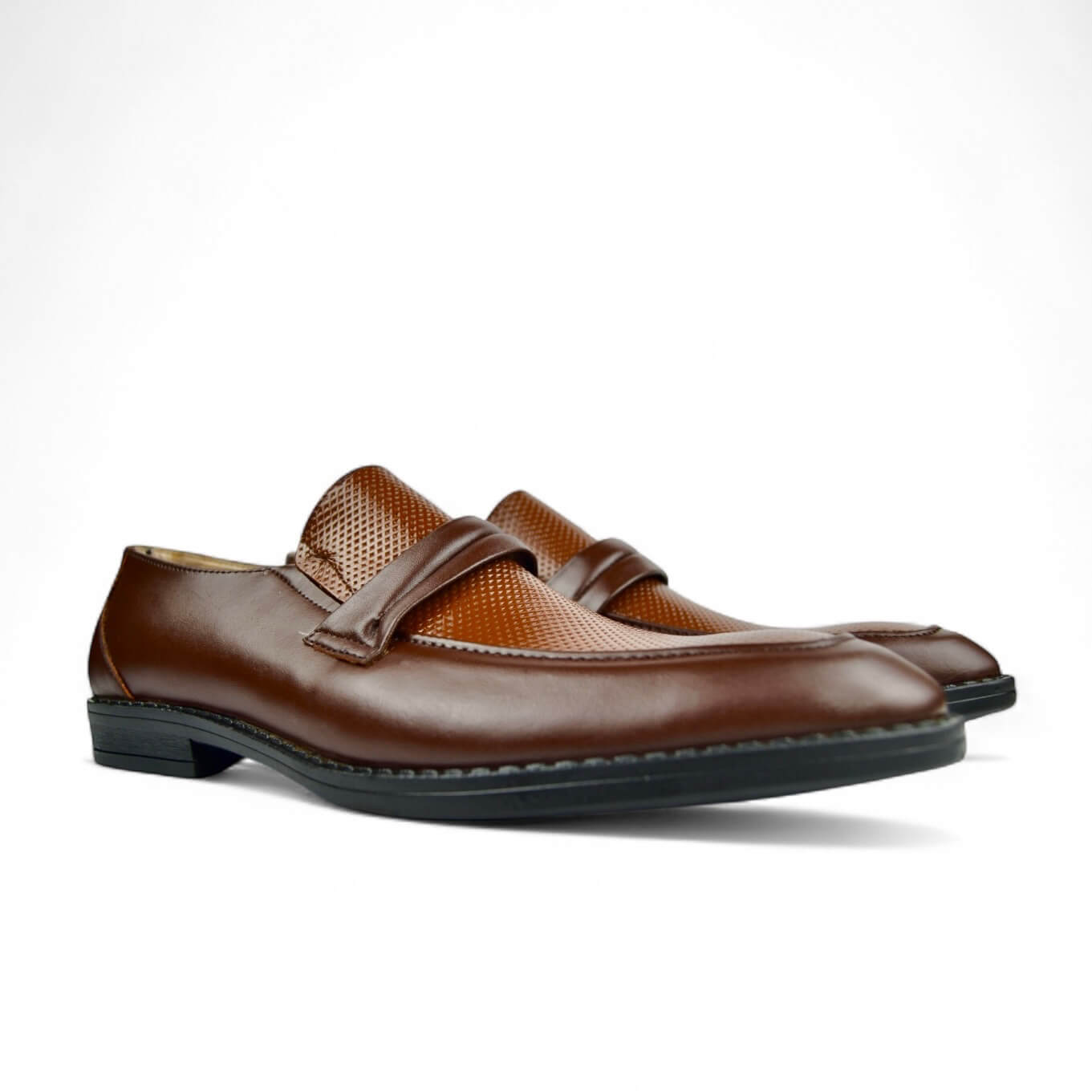 Leazus - Two-Tone Loafer - Brown