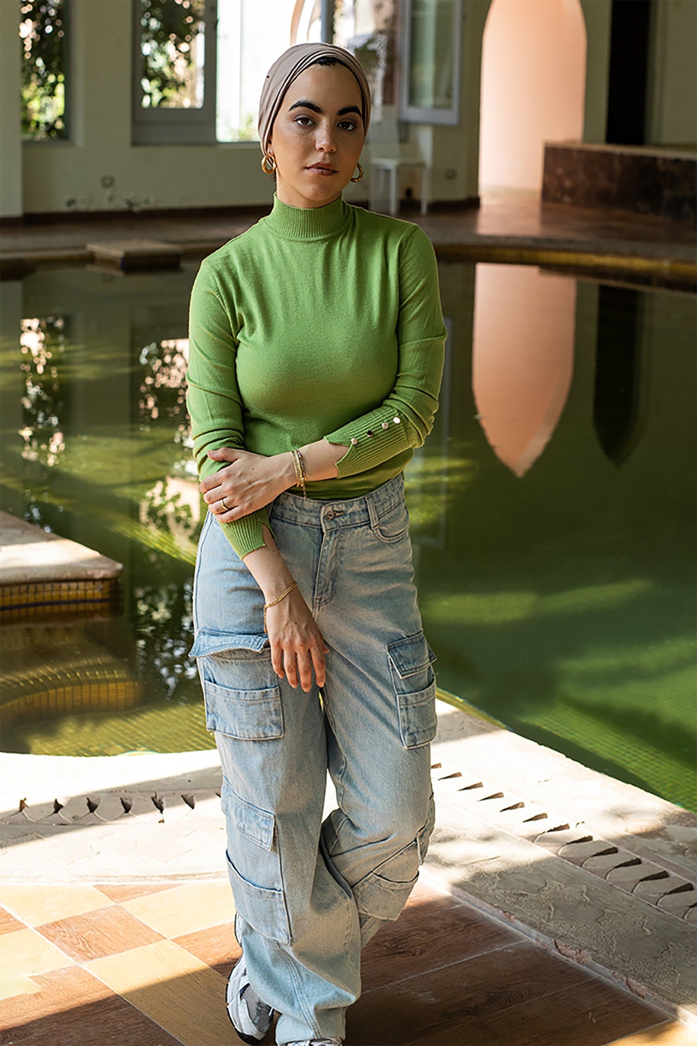 كارينا - بلوفر سهل الارتداء بمقاس عادي  للنساء