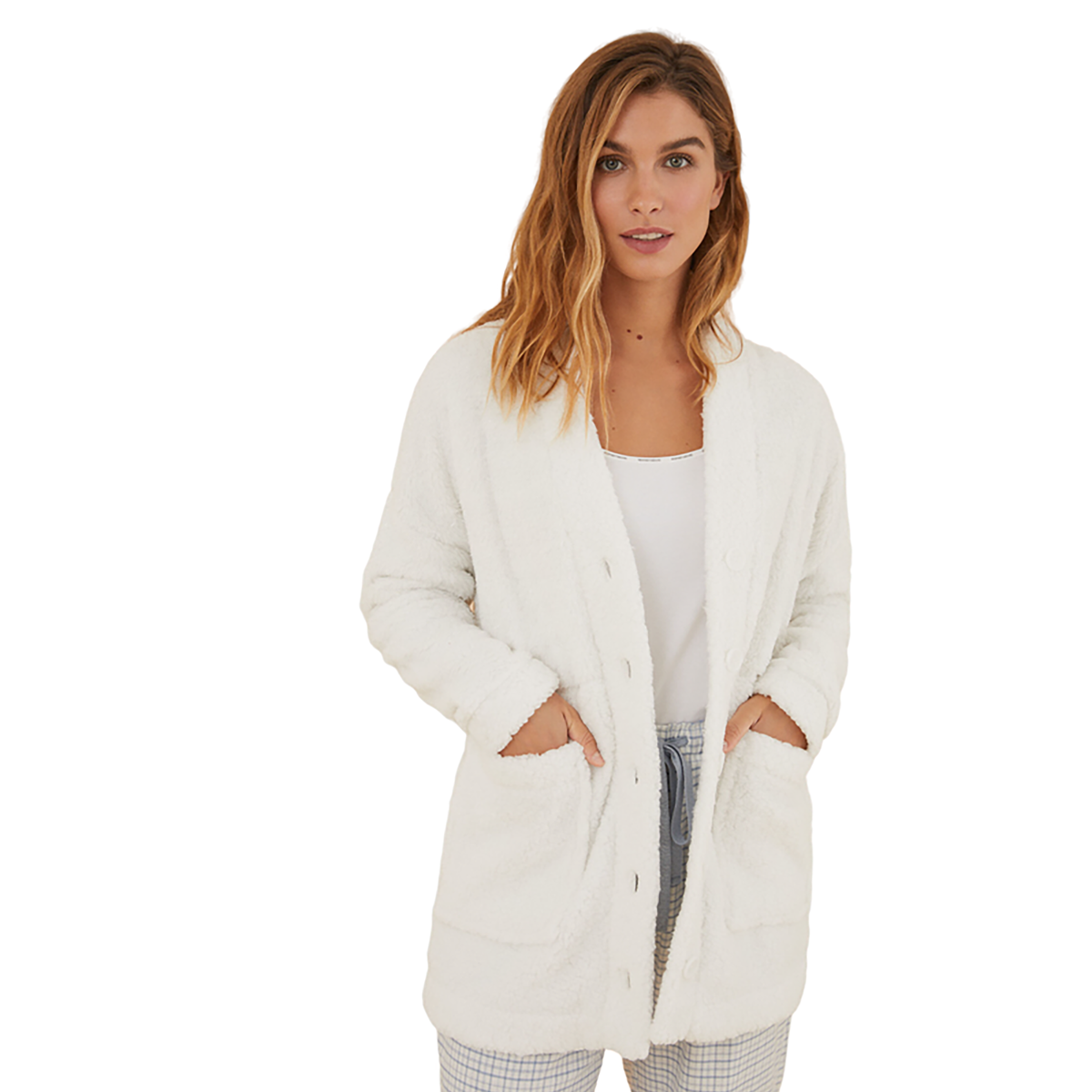 Women Secret - Lurex fur jacket - Sold by FIG