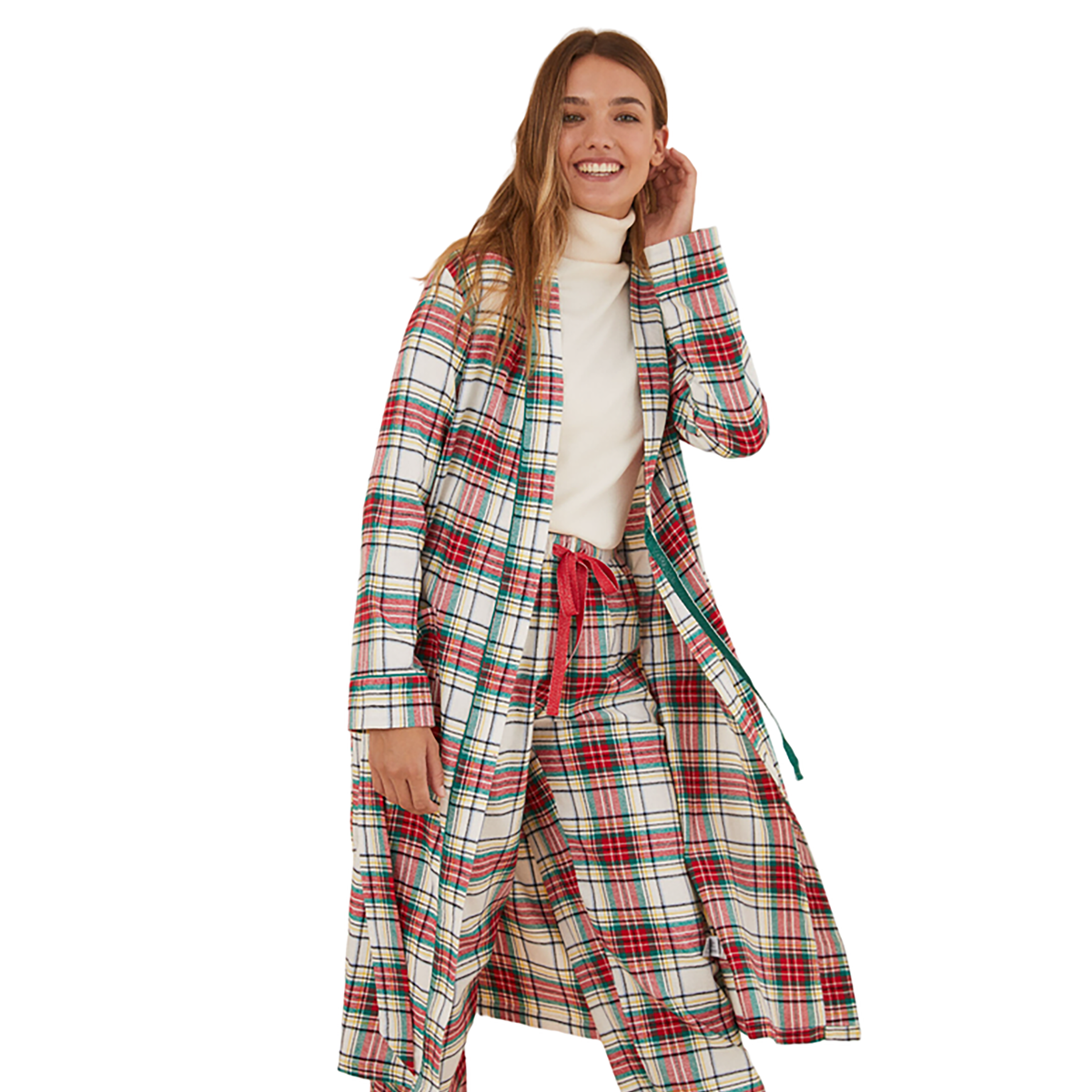Women Secret - cotton checkered robe - Sold by FIG