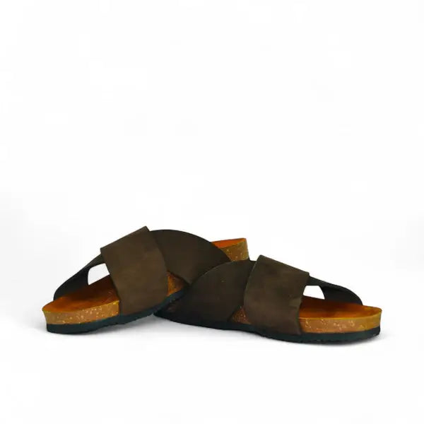 Leazus - Leather SnapX Sandal - Brown
