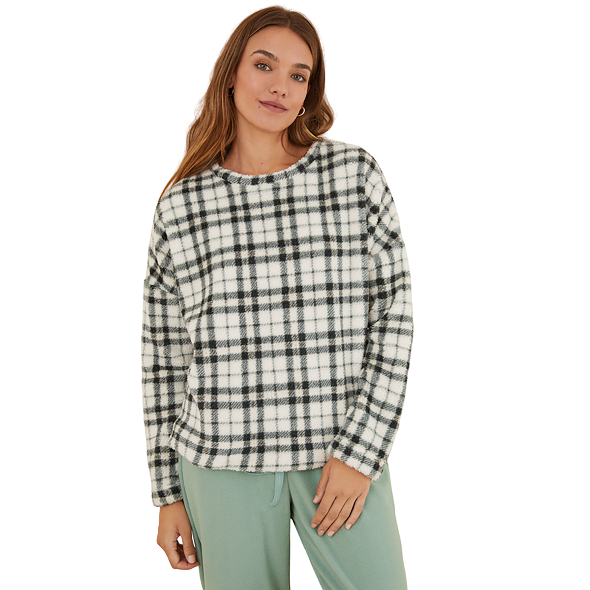 Women Secret - checked fleece pajamas - Sold by FIG