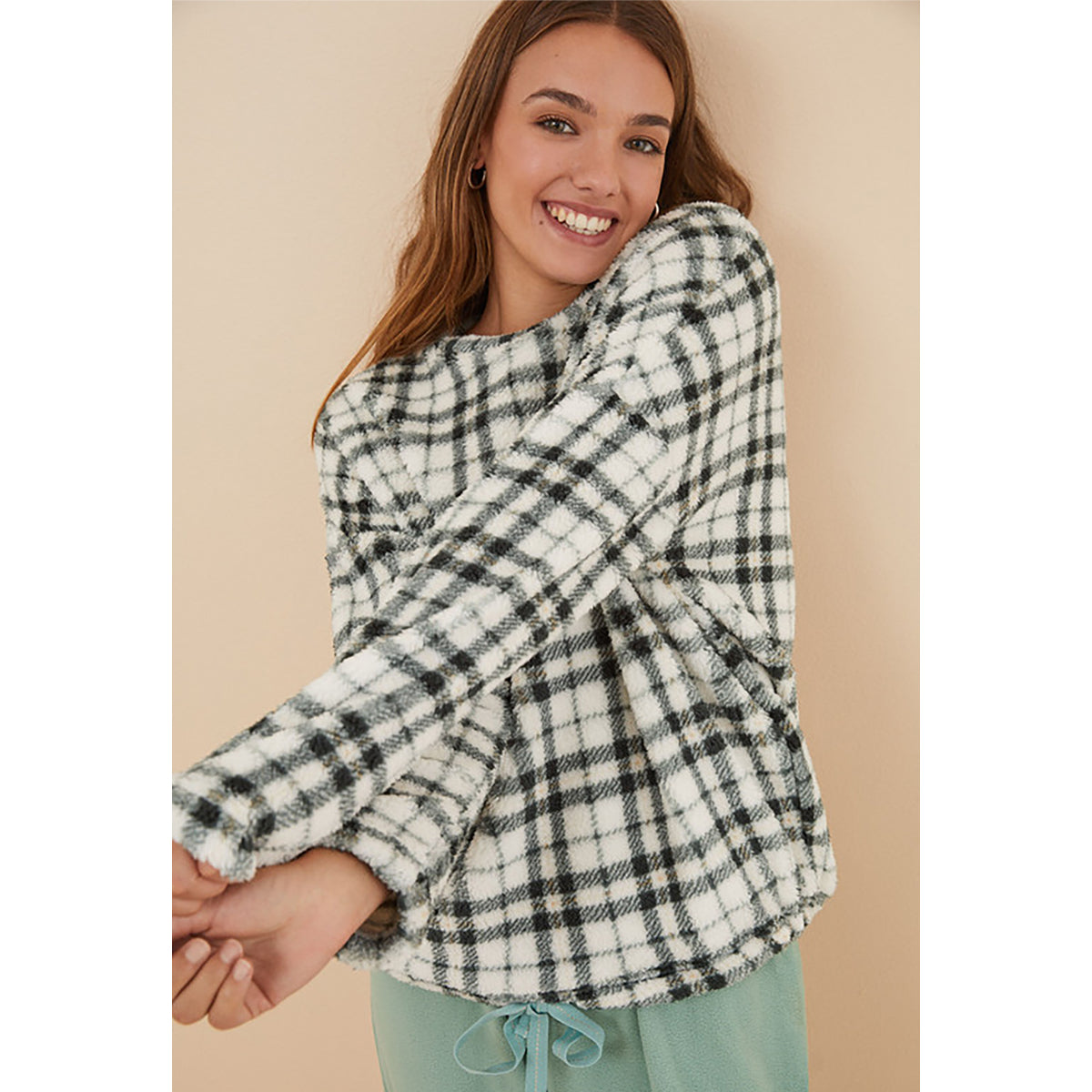 Women Secret - checked fleece pajamas - Sold by FIG