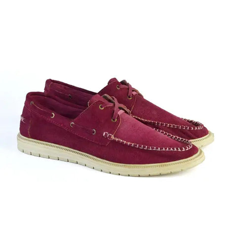 Leazus - Suede Casual Shoes - S-SPagu Burgundy