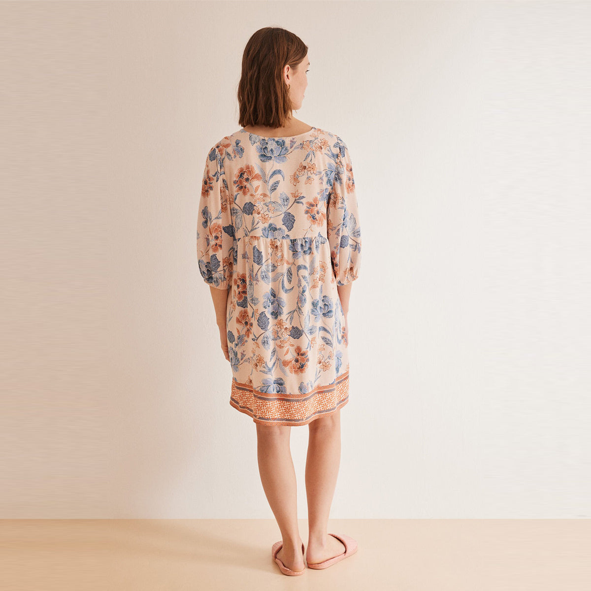 Women Secret - Puff sleeve flower dress - Sold by FIG
