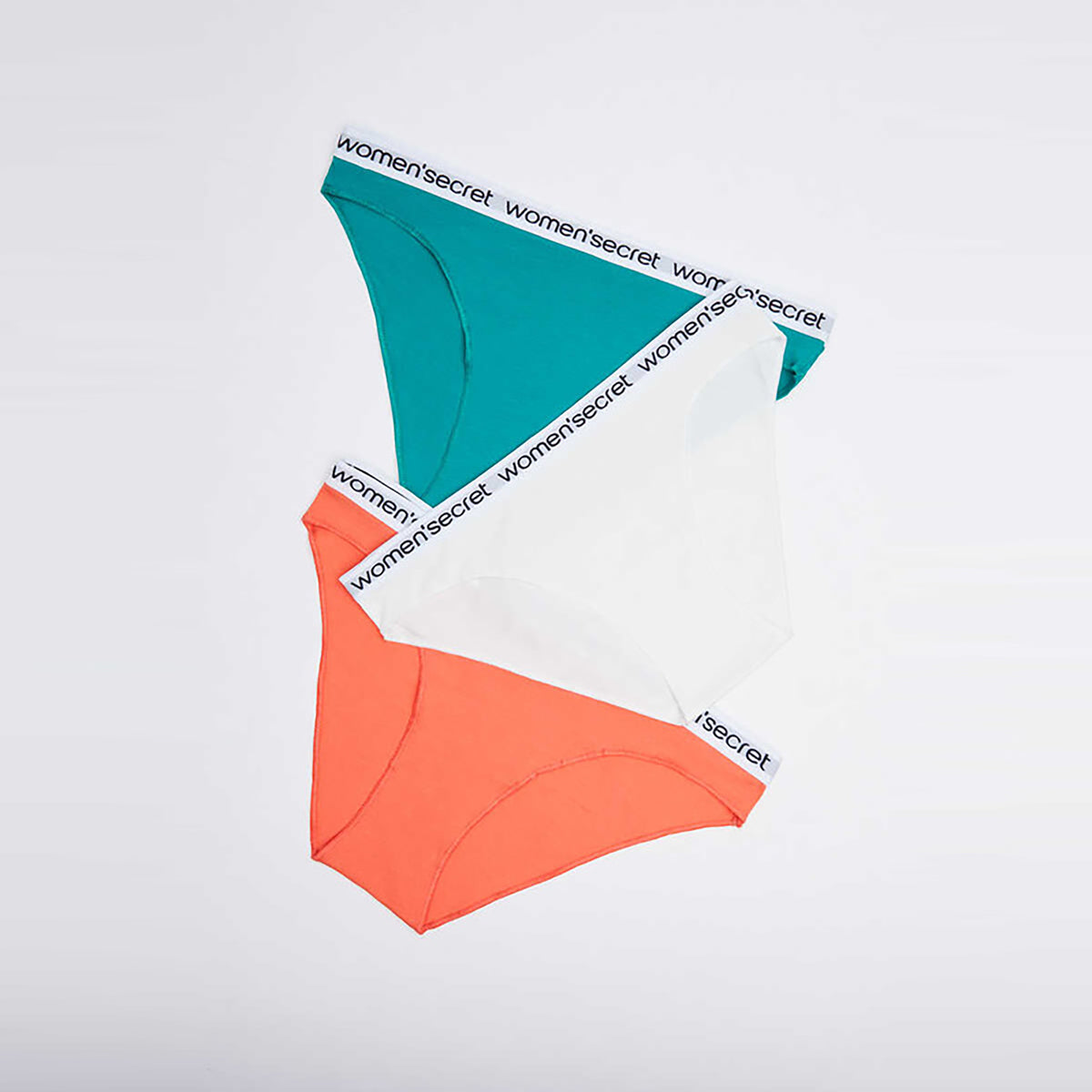 Women Secret - 3-pack cotton logo briefs - Sold by FIG