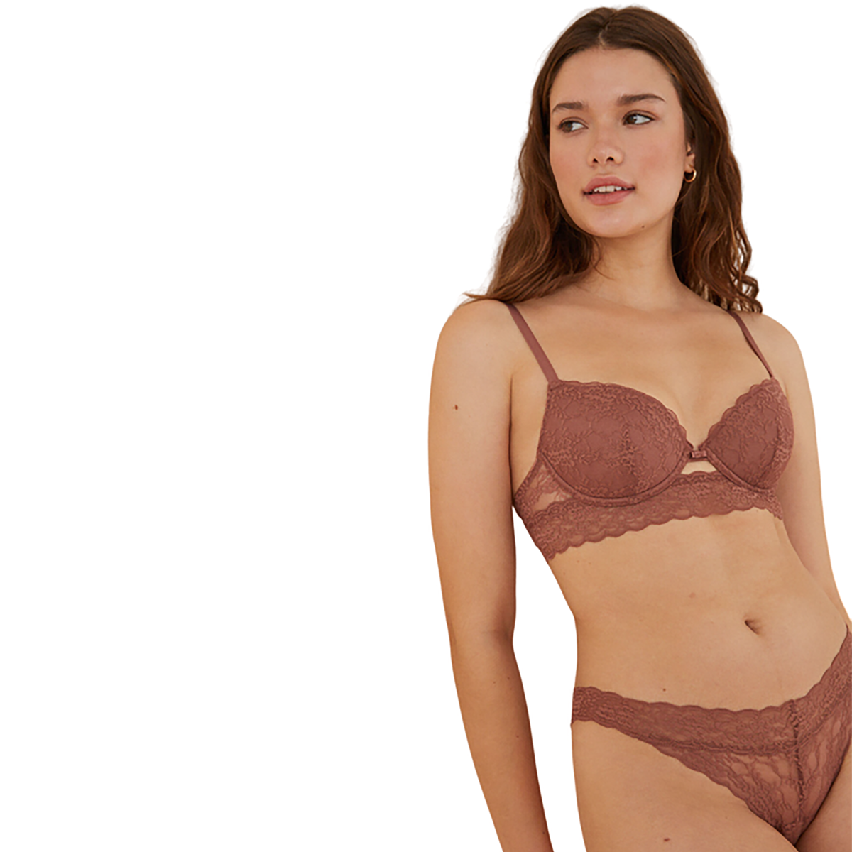 Women Secret - Brown lace panties - Sold by FIG