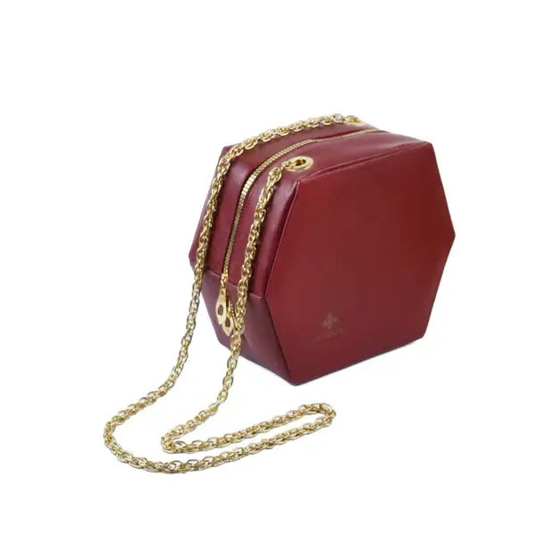 Leazus - Leather bag for women - Hexa Red