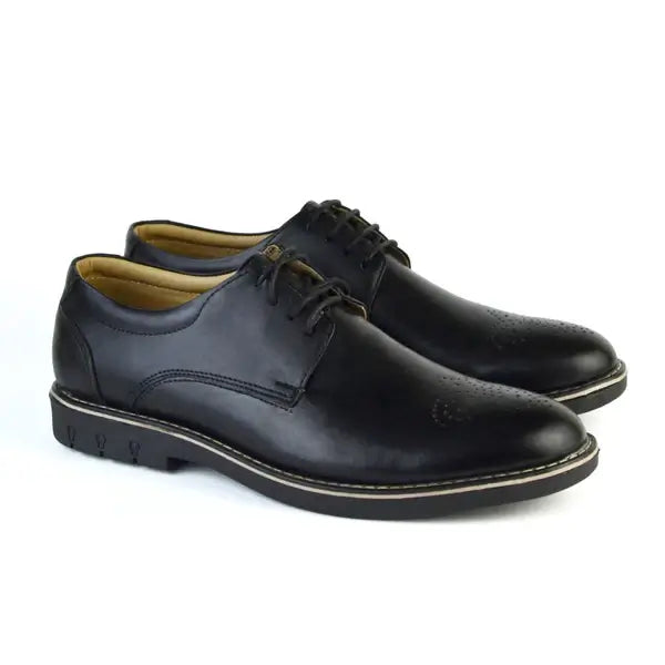 Leazus - leather Smart Casual Shoes - 2003 black