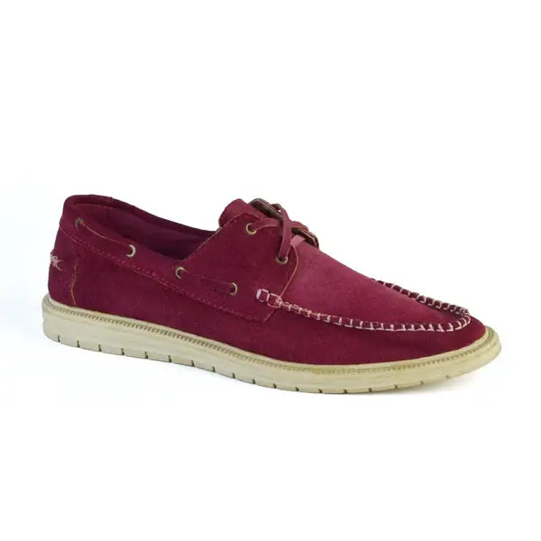Leazus - Suede Casual Shoes - S-SPagu Burgundy