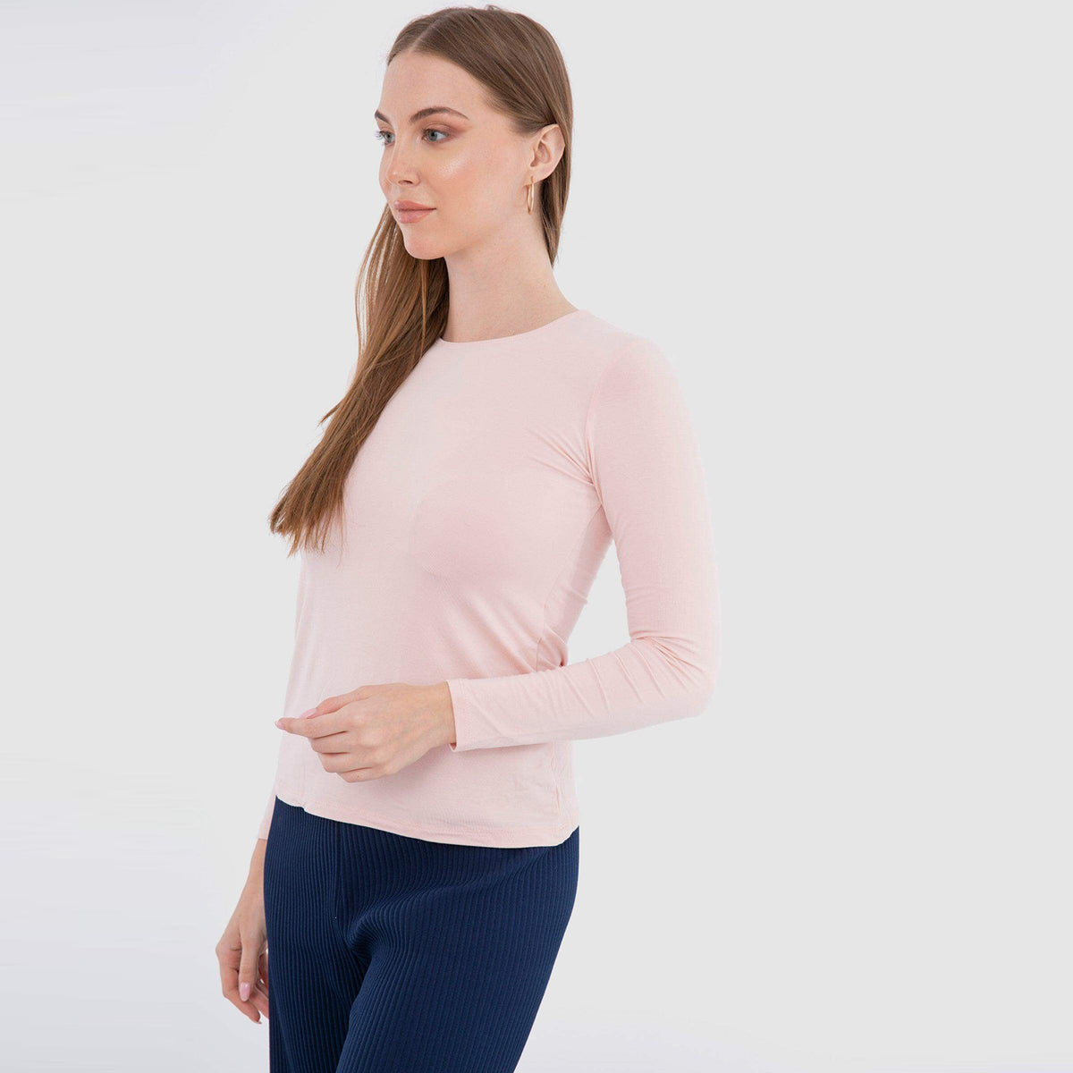 Long Sleeves Viscose Top