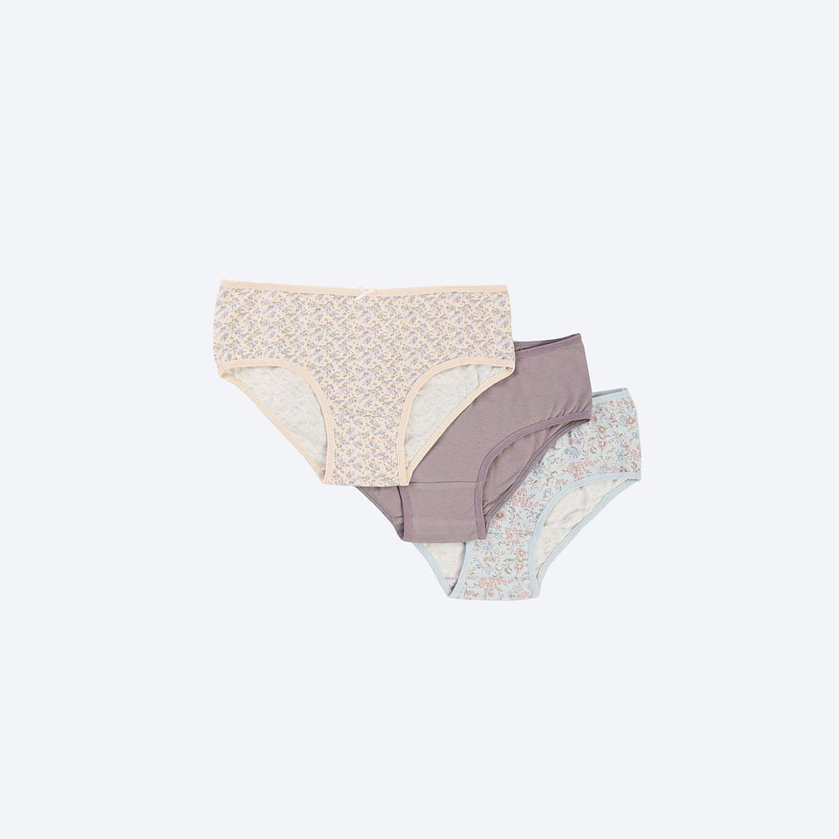 Carina -Pack of 3 Colored Brief Panties