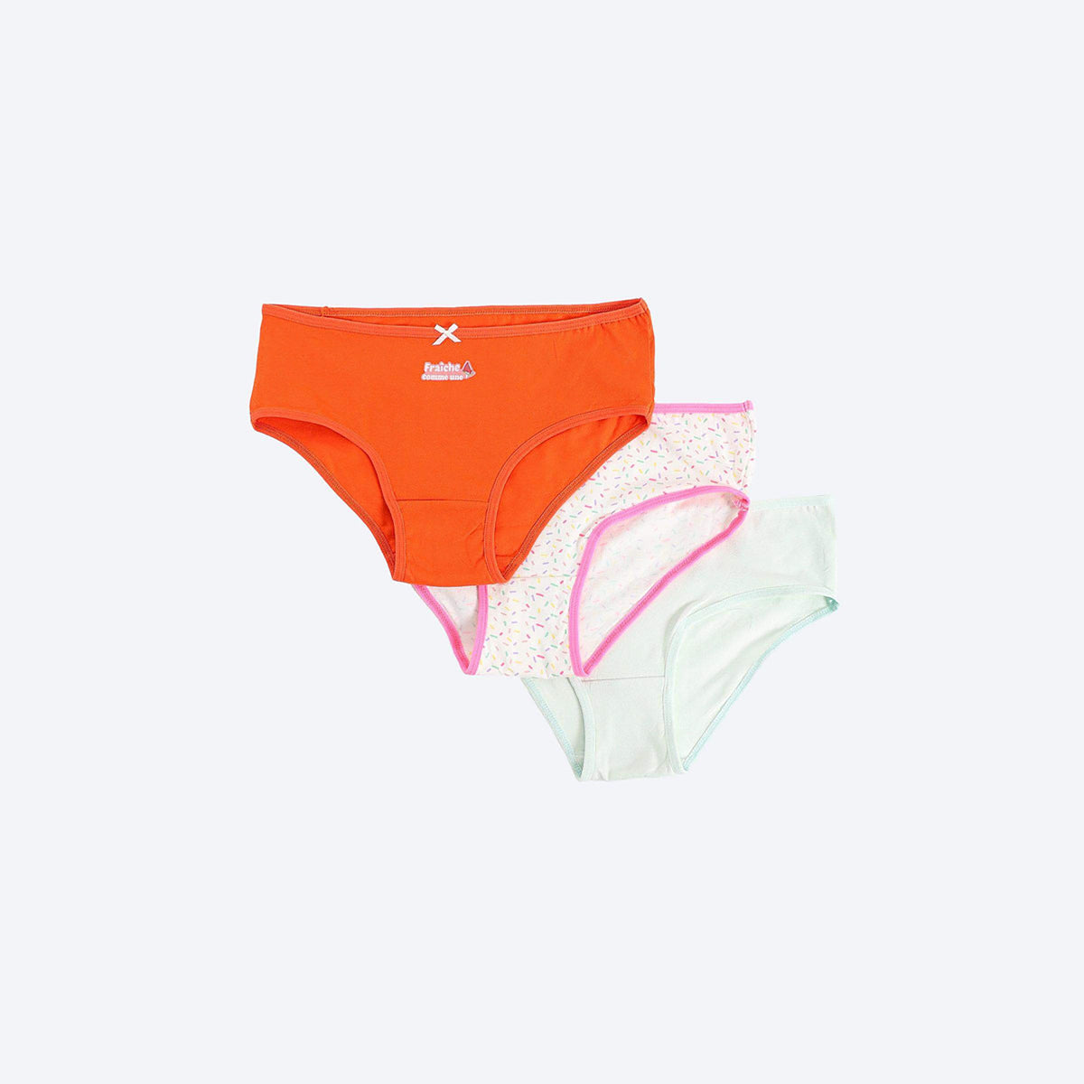 Carina -Pack of 3 Colored Brief Panties