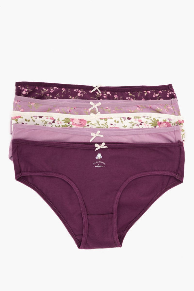 كارينا - مجموعة من 5 بانتي بيكيني ملونة