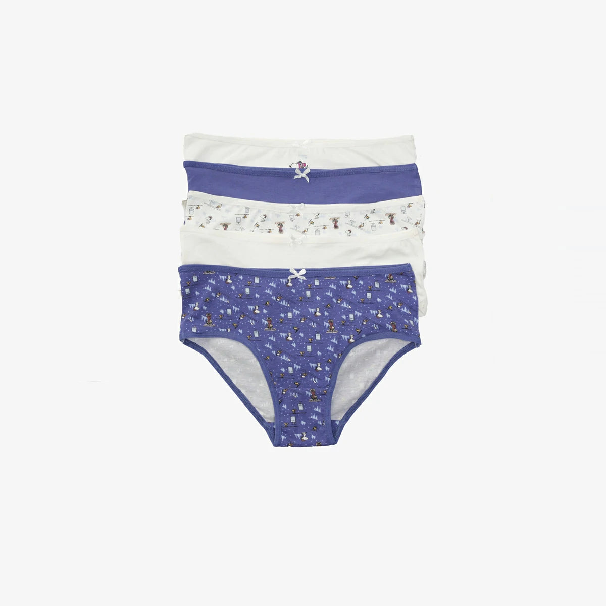 Carina - Pack of 5 Colored Brief Panties