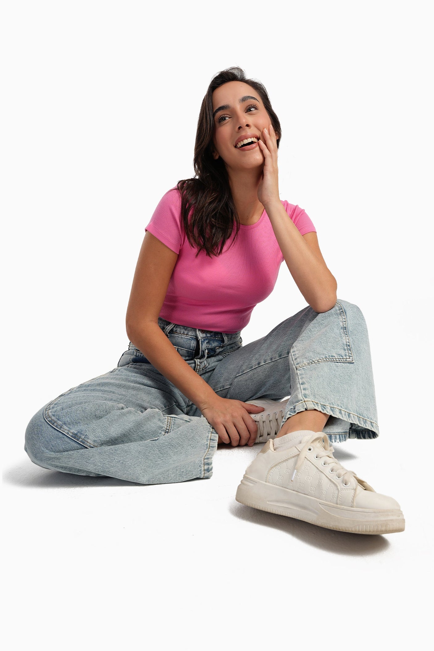 Carina - Ribbed Round Neck Top