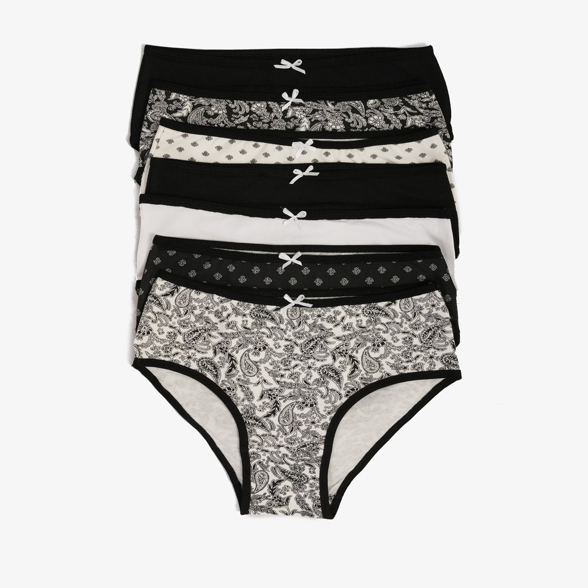 كارينا - مجموعة من 7 سراويل داخلية قصيرة ملونة للنساء