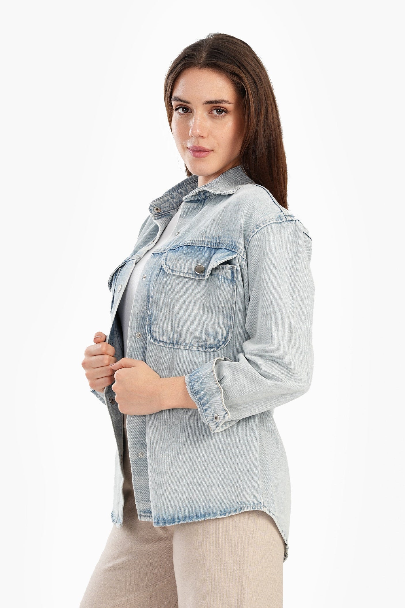 Carina - Blue Denim Shirt