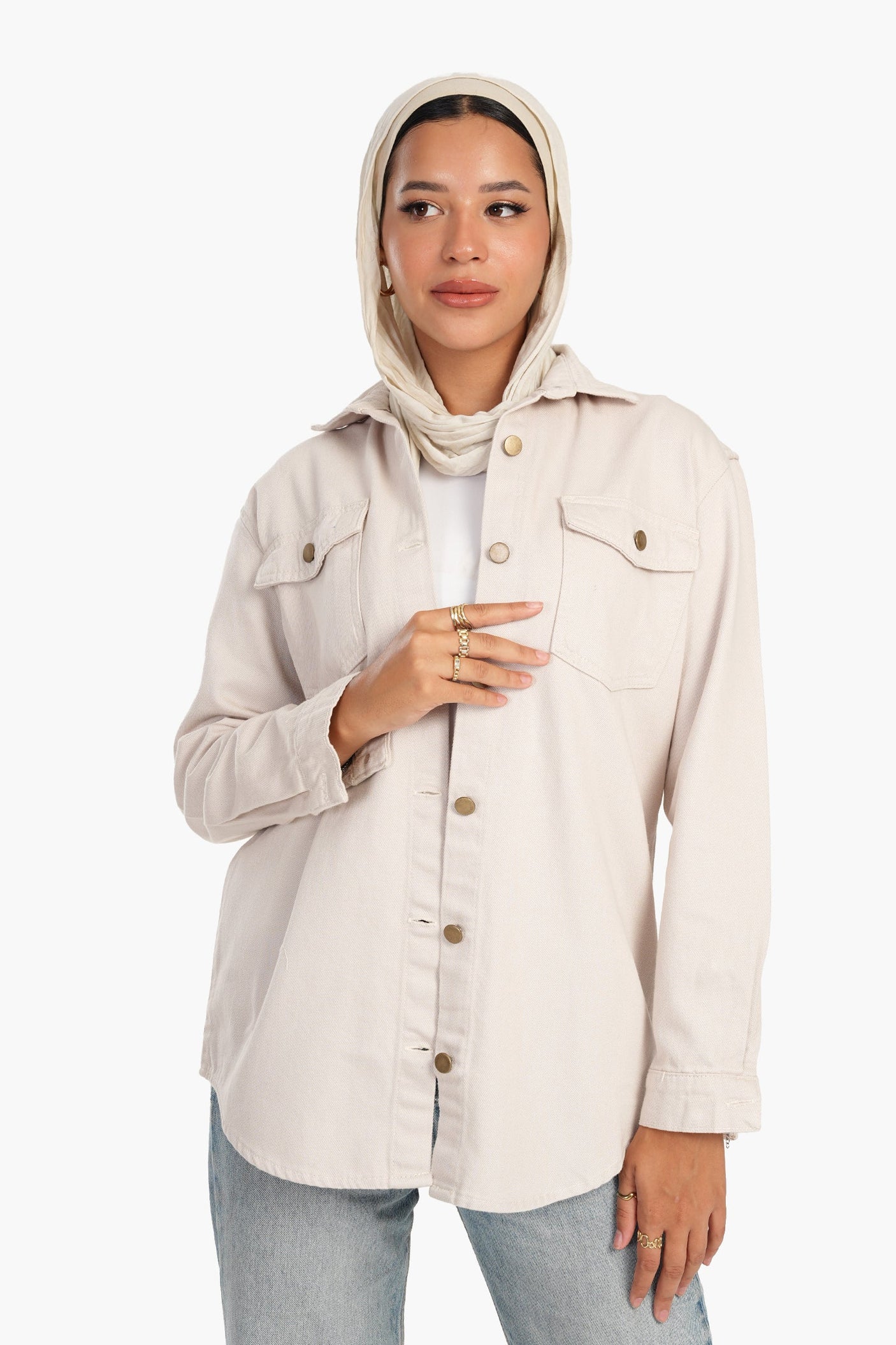 كارينا - قميص قطن جاكار