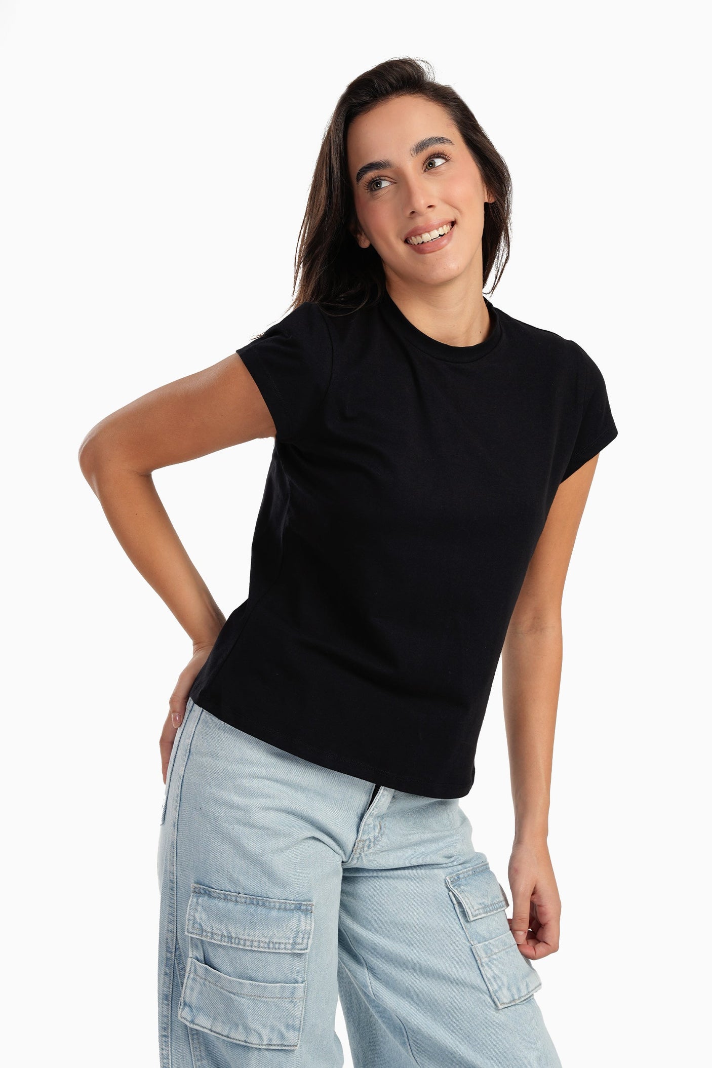 Carina - Everyday Cotton Slip On T-Shirt