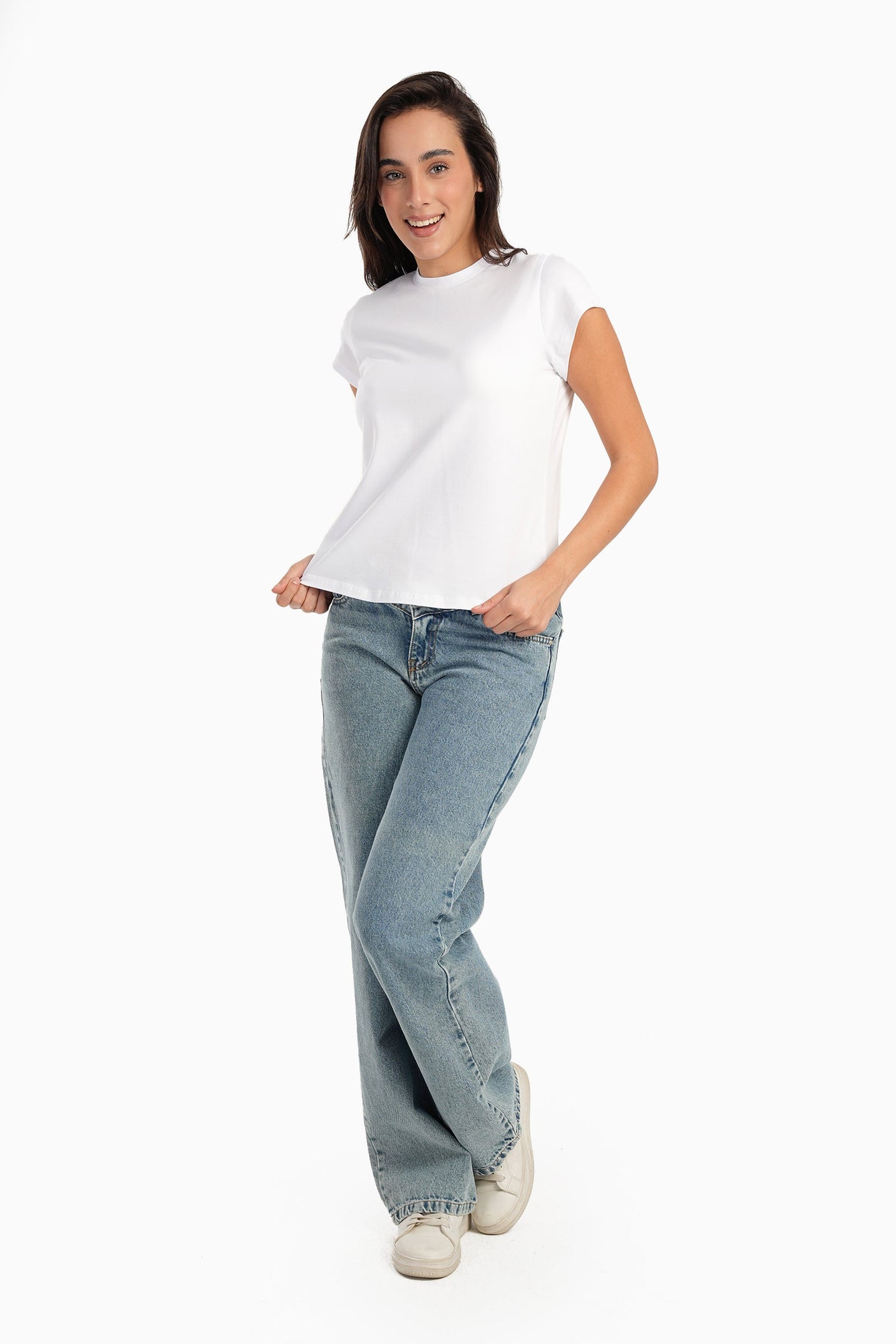 Carina - Everyday Cotton Slip On T-Shirt