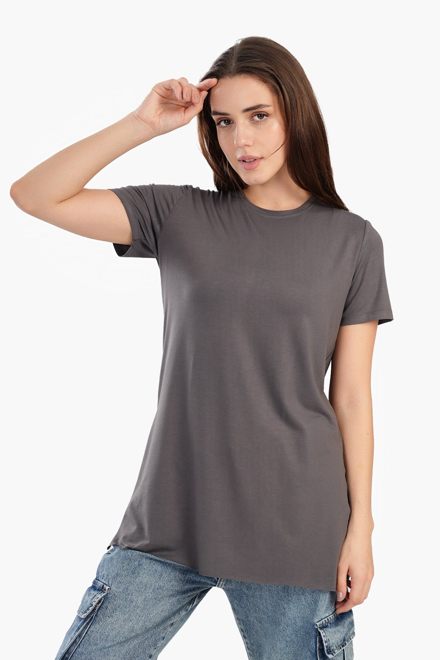 Carina - Chic Viscose Half-Sleeve Top