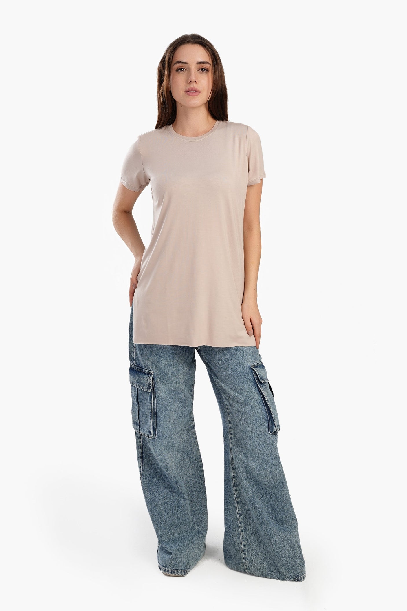 Carina - Chic Viscose Half-Sleeve Top