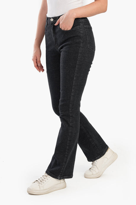 Carina - Classic Cotton Flare Jeans