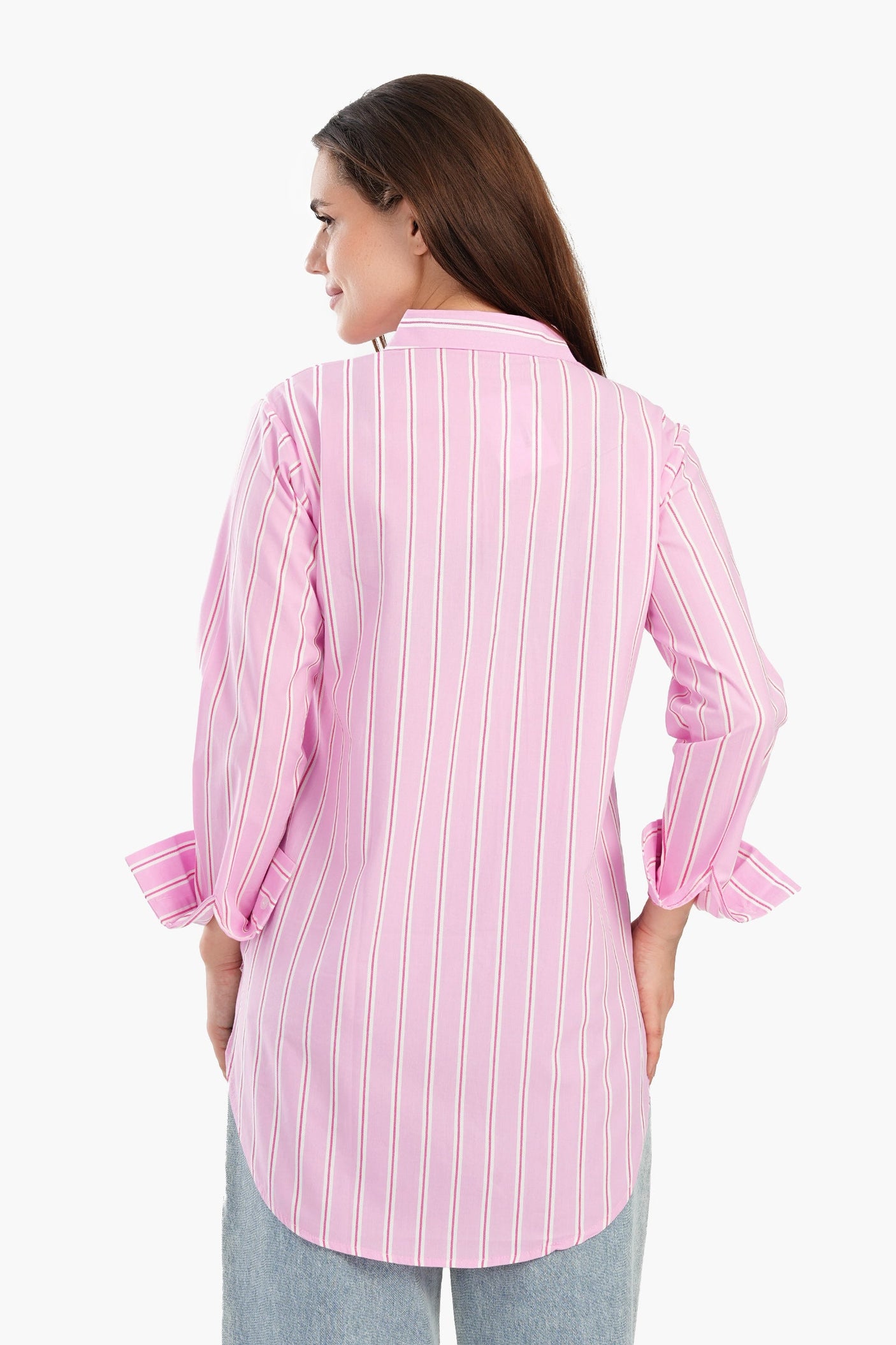 كارينا - قميص مخطط بأزرار للأسفل