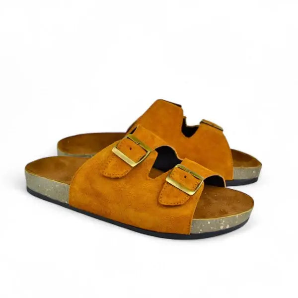 Leazus - Leather SnapDue Sandal - Havana