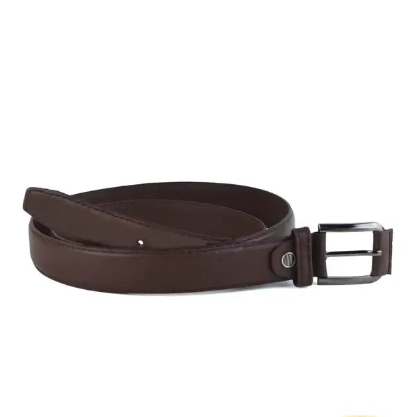 Leazus - Leather classic belt - BB-121 BROWN