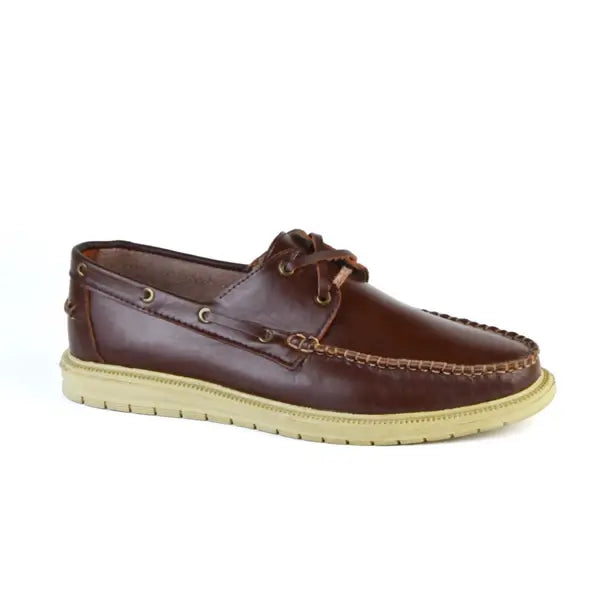 Leazus - Leather Casual Shoes - SPAGU Brown