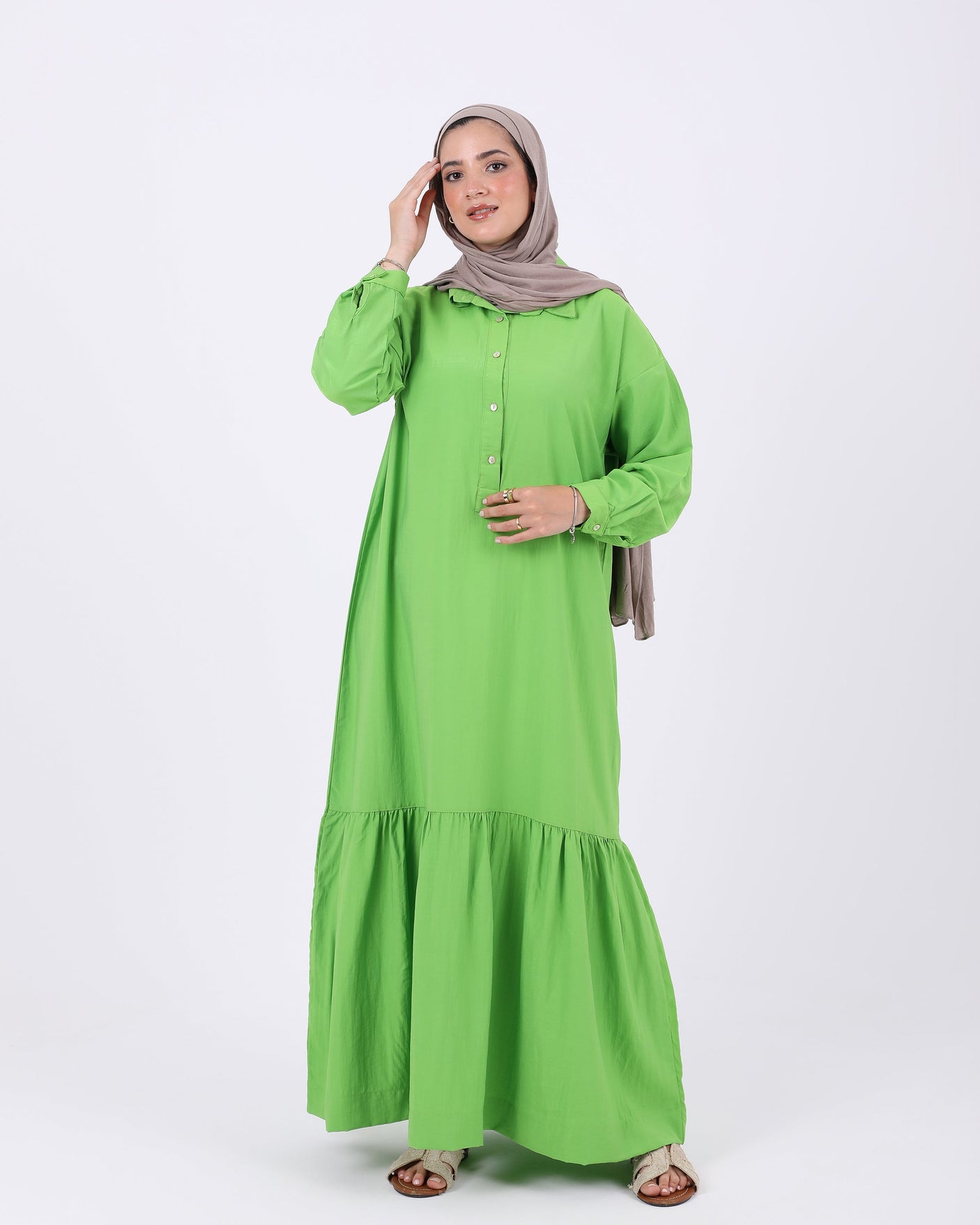 Just for Women - Half Buttons Dress