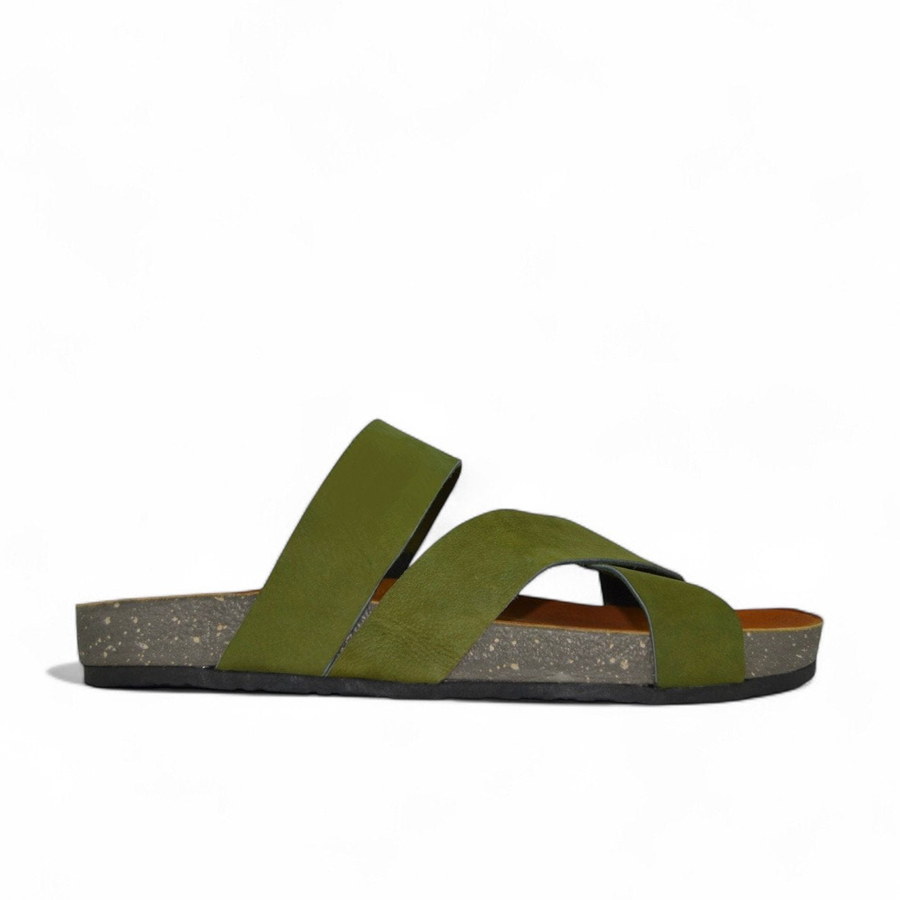 Leazus - Leather SnapXtra Sandal - Olive