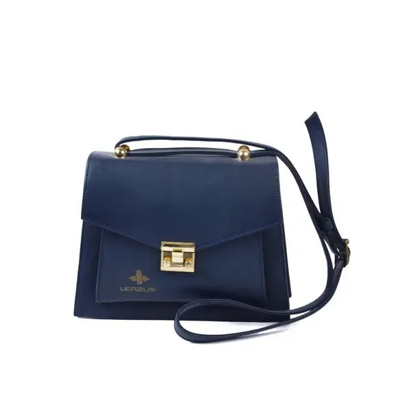 Leazus - Leather bag for women - Normaldy Navy blue
