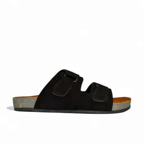 Leazus - Leather SnapLock Sandal - Black